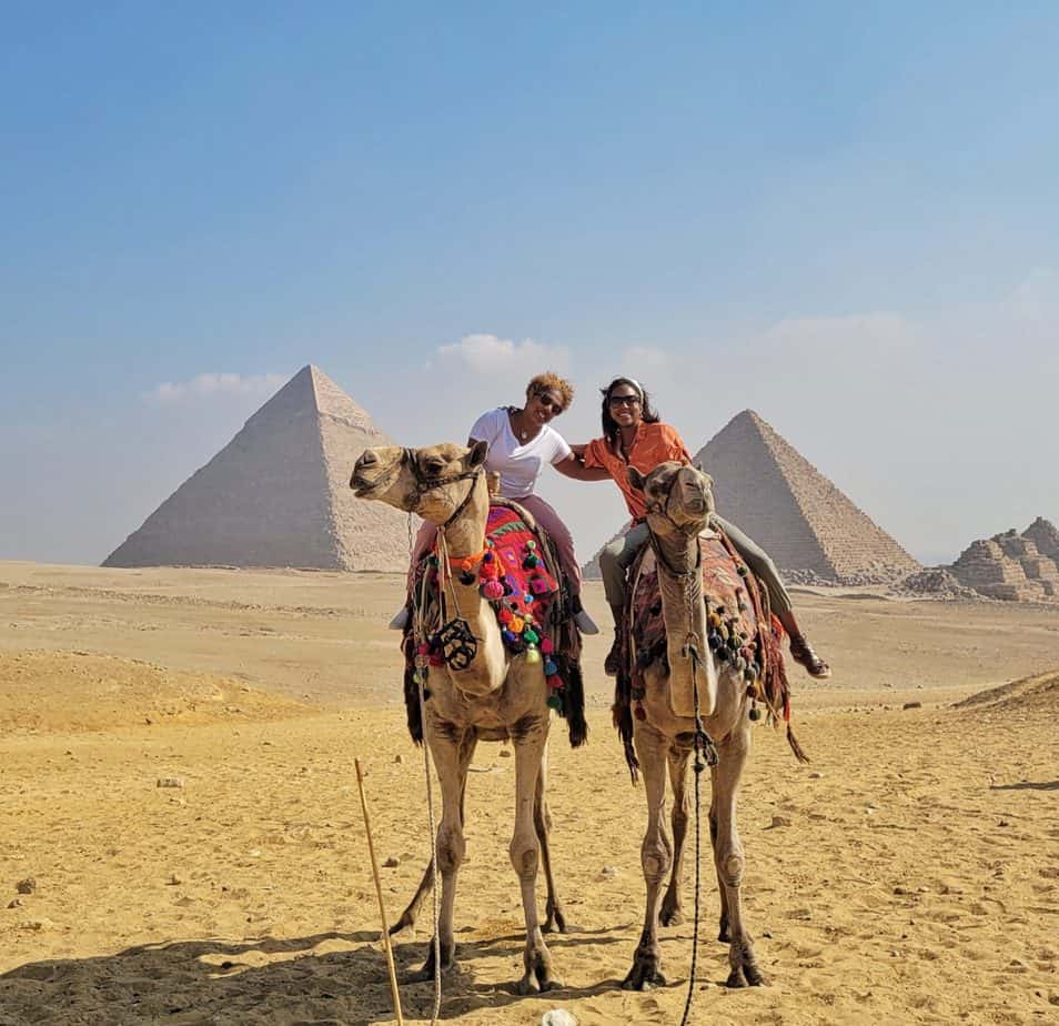camel rides in the desert